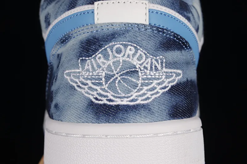 All categories Air Jordan Jordan series basketball shoes Air Jordan 1 Low Air Jordan 1 Low "Washed Denim" AJ1 Joe 1 navy washed denim low-top casual sneakers DM8947-100